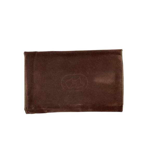 Brown Velvet Document Holder W/Tabs - Picture 2 of 6